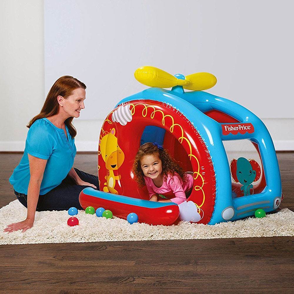 Fisher-Price Inflatable Helicopter Play Ball Pit with 25 Balls - image 2 of 3