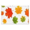 thumbnail image 4 of Colorful Maple Leaves Durable Cloth Place Mats 4PCS Thanksgiving Harvest Fall Autumn Anti-slip Dining Table Mats 12 X 18 Inch Holiday Fashions Dining Table Place Mats for Kitchen Dining Room, 4 of 5