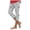 Light Blue, variant on Capri Leggings for Women Yoga Workout Floral Print Pants Tummy Control Beach Cropped Pant Lightweight Trousers (Grey, M)