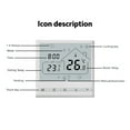thumbnail image 5 of WiFi Smart Thermostat 5+2 Programmable 3A Water Heating Voice Control Thermostat DIY Install LCD Display Smart Temperature Controller Digital Thermostat Compatible with and Assistant for, 5 of 5