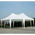thumbnail image 2 of Online Gym Shop CB15413 Outdoor Octagon 8-Wall Party Canopy Gazebo Tent, White - 22 x 16 ft. & Large, 2 of 3
