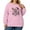 Pink, variant on Women's Plus Size Christmas Printed Sweatshirt, Long Sleeve Casual Pullover Top, SANTA'S FAVORITE HOTMESS Graphic Fashion Hoodie,Pink,4XL