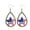 F, variant on QIQUWOHUL Wooden Hollow Droplets American Independence Day Earrings July 4ths Sunflower Earrings