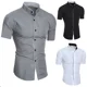 thumbnail image 1 of Camisa Hombre Manga Corta Corte Pegado Casual Camisas, 1 of 6