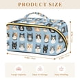 thumbnail image 4 of FORMRS Makeup Bag Travel Cosmetic Organizer for Women Fold Flat Zipper Pouch with Handle, Cartoon Cute Cat, 4 of 8
