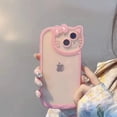 thumbnail image 1 of Sanrio Hello Kitty Transparent Case For iPhone 15 14 13 11 12 Pro Max XS XR 7 8 Plus SE20 With Cosmetic Mirror Cartoon Cover Y2K RJ, 1 of 7