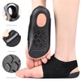 thumbnail image 3 of 1 Pair Arch Support Sleeve Cushioned Soft Elastic Gel Pad Fabric Arch Sock For Flat Foot Pain Relief Plantar Fasciitis Heel, 3 of 9