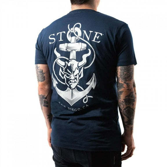Stone Brewing Anchor Front and Back Print T-Shirt-Small