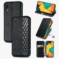 thumbnail image 1 of Galaxy A30 Case, Premium PU Leather TPU Wallet Cover with Card Holder Kickstand Hidden Magnetic Adsorption Shockproof Flip Folio Cell Phone Protective Case for Samsung Galaxy A30,Black, 1 of 8