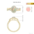 thumbnail image 6 of Angara Natural Opal Ring - Oval Opal Ring for Women | October Birthstone Jewelry | 14K Yellow Gold Opal Ring (Ring Size = 14), 6 of 10