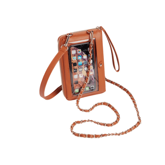 G.I.L.I. Faux Leather Wallet Crossbody with Two Straps (Haze)