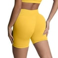 thumbnail image 1 of Pantalones cortos sin costuras para mujer - Pantalones cortos de yoga de cintura alta - Nailon/spandex, XS-XL - Elásticos en 4 direcciones, realzan las caderas, 1 of 5
