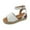 White, variant on OAVQHLG3B Woman Summer Sandals Open Toe Casual Platform Wedge Paltform Sandals Shoes Casual Canvas Shoes