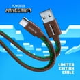 thumbnail image 3 of Liquipel Powertek Minecraft USB-A to USB-C - Grass Block, 3 of 9