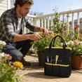 thumbnail image 5 of Garden Tool Bag, Gardening Tool Organizer Tote with Multiple Pockets Heavy Duty Garden Tool Storage Bag Portable Yard Work Handbag without Tools, 5 of 6
