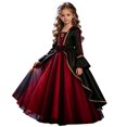thumbnail image 4 of Girls Halloween Clothes Elegant Medieval Dress,Kids Halloween Party Gown Outfit, 4 of 6
