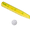 Yard Stick, variant on Franklin Sports Sweet Swings Kids Rocket Pop Bat & Ball Set - Youth Plastic Baseball Bat   Ball - Fun Backyard Toy for Boys   Girls - 30" Pro Style - For Kids Ages 3  - Red/White/Blue