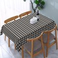 thumbnail image 6 of Rectangle Tablecloth 60x84 Inch, Black Scottish Tartan Plaid Rectangle Table Cover Spillproof Soil Resistant Table Cloth Polyester Table Cover for Restaurant, Picnic, Indoor and Outdoor Dining, 6 of 7