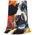 thumbnail image 2 of Honeii Cow Print Fleece Blanket - Throw Blanket for Bed, Sofa, Couch, Camping, and Travel , Microplush Ultra Soft Warm Blanket-80"x60", 2 of 7
