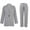Gray lounge sets, variant on Womens Blazer Sets Usmixi Womens 2 Pieces Blazer Coat Set Plus Size Business Lapel Long Sleeve Suit Jacket and Long Pant Sets Casual Solid Pocket Blazer Lounge Sets