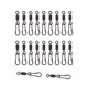 thumbnail image 2 of 20 piezas de anillas y Clips de pesca, Clips de pesca portátiles para exteriores, fácil fijación, conectores giratorios de pesca, 2 of 9