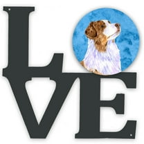 Blue Australian Shepherd Metal Wall Artwork LOVE