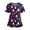 01-Blue, variant on Plus Size Scrub Tops for Women Stretch Fashion Nurse Shirts Cute Animal Printed Scrubs Tops Easy-Care Fabric for All-Day Comfort - Green - M