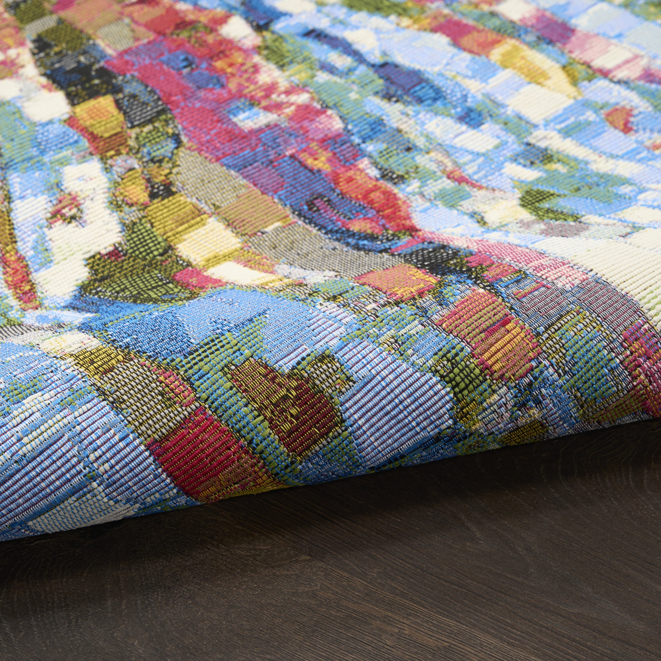 Nourison Color Splash 9' x 12' Multicolor Coastal, Nautical & Beach Rug