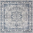 thumbnail image 6 of JONATHAN Y MODERN PERSIAN 8' Square Area Rug, Vintage Medallion - Light Gray/Navy, MDP106B-8SQ, 6 of 6