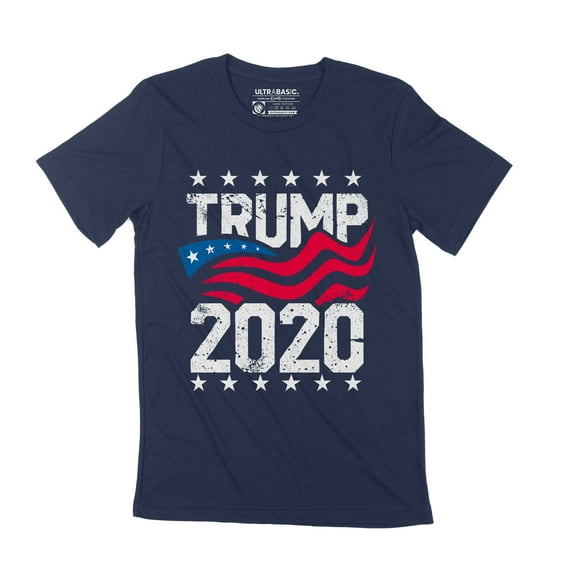Men's Graphic T-Shirt Donald Trump 2020 Usa American Flag 4th Birthday Anniversary 4 Year Old Gift 2020 Vintage Eco-Friendly Short Sleeve Novelty Tee