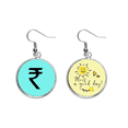 thumbnail image 1 of Símbolo de moneda RS re INR Pendiente Sol Flor Pendiente Joyas Moda Unbranded M, 1 of 3