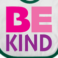 thumbnail image 4 of Inktastic Be Kind Logo in Pink and Purple Boys or Girls Baby Bib, 4 of 4