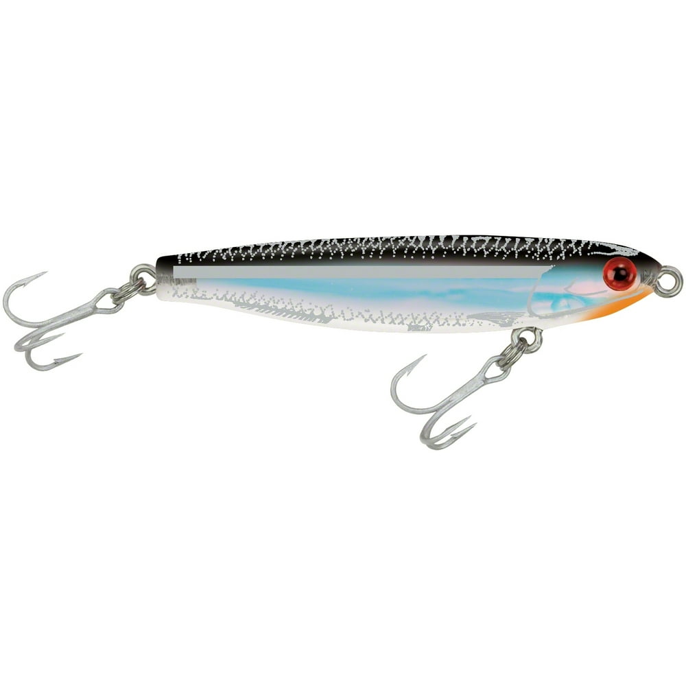 MirrOlure Mirrodine Fishing Lure, Black & Silver, 3/8 oz