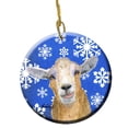 thumbnail image 1 of Carolines Treasures RDR3023CO1 Goat Winter Snowflakes Holiday Ceramic Ornament, 1 of 3