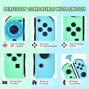 L/R Switch Controller Compatible for Switch/Lite/OLED, Wireless Gaming Controllers, Support Dual Vibration, Motion Control, Wake-up Function