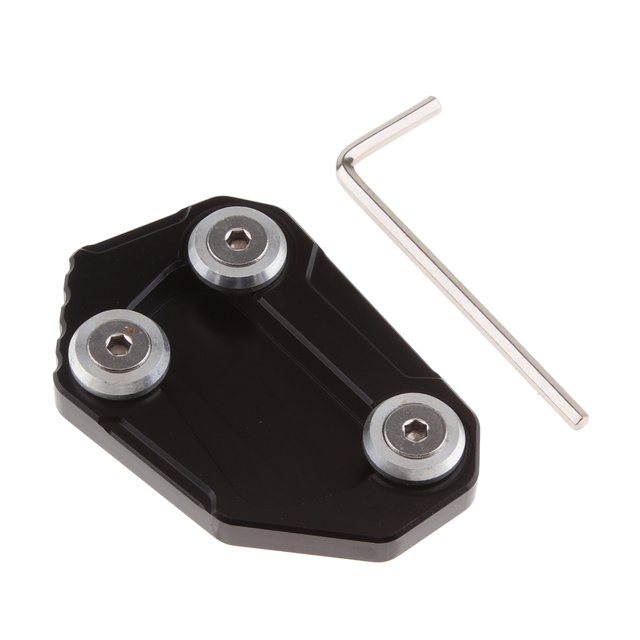 Soporte de placa de soporte lateral para BMW S1000R K47 2014-2016 negro Sunnimix Placa de extensión Kickstand