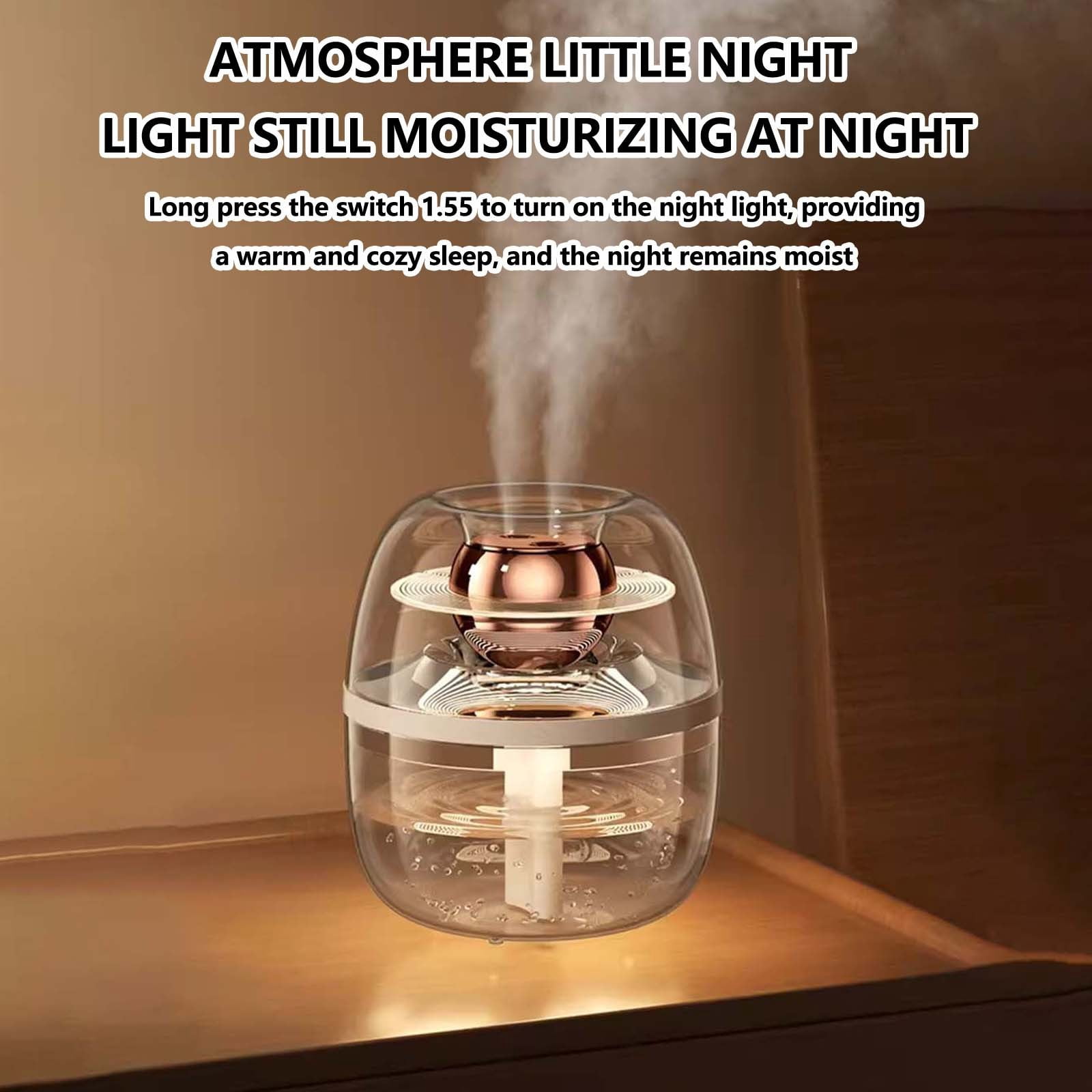 2025 New Humidifier Large Room, Living Room Humidifier, Automatic Mode Humidity Sensor, 3L Cool Mist Desktop Humidifier For Bedroom (Pink)