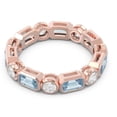 thumbnail image 3 of 5.00 Ct Beautiful Natural Diamond Aquamarine Gemstone Engagement Eternity Band for Ladies Solid 14K Rose Gold Size 11 by Diamond-Capitals, 3 of 8