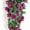 Purple, variant on Sinhoon Artificial Rose Vine with Eucalyptus Leaves, Silk Rose Artificial Flowers Hanging Rose Ivy Hanging Baskets for Wedding Arch Garden Background Decor(White)