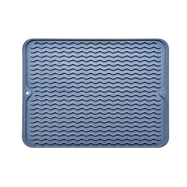 Alfombrilla grande de silicona para goteo, alfombrilla para secar platos, alfombrilla de silicona de grado alimenticio, salvamanteles antideslizante resistente al calor, apto para Bar o uso doméstico TUNC Sencillez