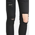 thumbnail image 4 of American Bazi Women's Solid Torn Skinny Jogger Pants RJJ458 - BLK - LRG, 4 of 4