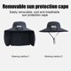 thumbnail image 5 of Gorra con Ventilador Solar Recargable, Protección Solar para El Cuello, Ala Ancha, Ideal para Pesca y Actividades Al Aire Libre | Nylon/Spandex Negro, 50-60 Cm | Impermeable, Absorbe El Sudor | Venti, 5 of 7