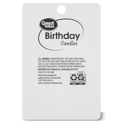 Great Value Spiral Birthday Candles, Assorted Colors, 24 Count