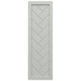 thumbnail image 5 of Ekena Millwork 18"W x 38"H True Fit PVC Single Panel Herringbone Modern Style Fixed Mount Shutters, Hailstorm Gray (Per Pair - Hardware Not Included), 5 of 9