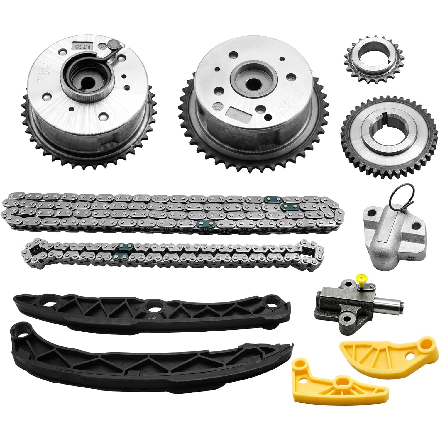 KAVETAL Engine Timing Chain Kit + VVT Gears – For Hyundai Kia 2.0L (Elantra, Soul, Forte)