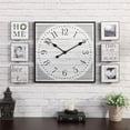 thumbnail image 2 of FirsTime & Co. Shiplap Gallery Set Wall Clock, 20", 6" Plaques, Black & White, 2 of 4