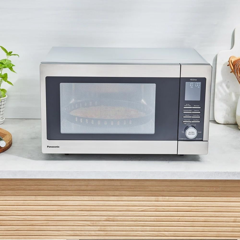 Restored Panasonic NN-CD66NS HomeMADE 1.3 Cubic Ft. Countertop Microwave, 1200W MultiOven (Refurbished)