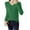 Green, variant on GigrtiJin Womens V-Neck Ribbed Knitted Top Long Sleeved Solid Color Trendy Casual Comfy Pullover Sweaters Tops