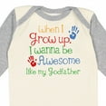 thumbnail image 4 of Inktastic Awesome Like My Godfather Boys Long Sleeve Baby Bodysuit, 4 of 5