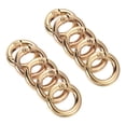 thumbnail image 1 of Unique Bargains 18x11x3.5mm Round Zinc Alloy Spring Gate O Ring Snap Clip Buckle, Light Gold 10 Pack, 1 of 5